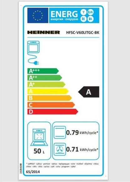 Viryklė kombinuota HFSC-V60LITGC-BK HEINNER