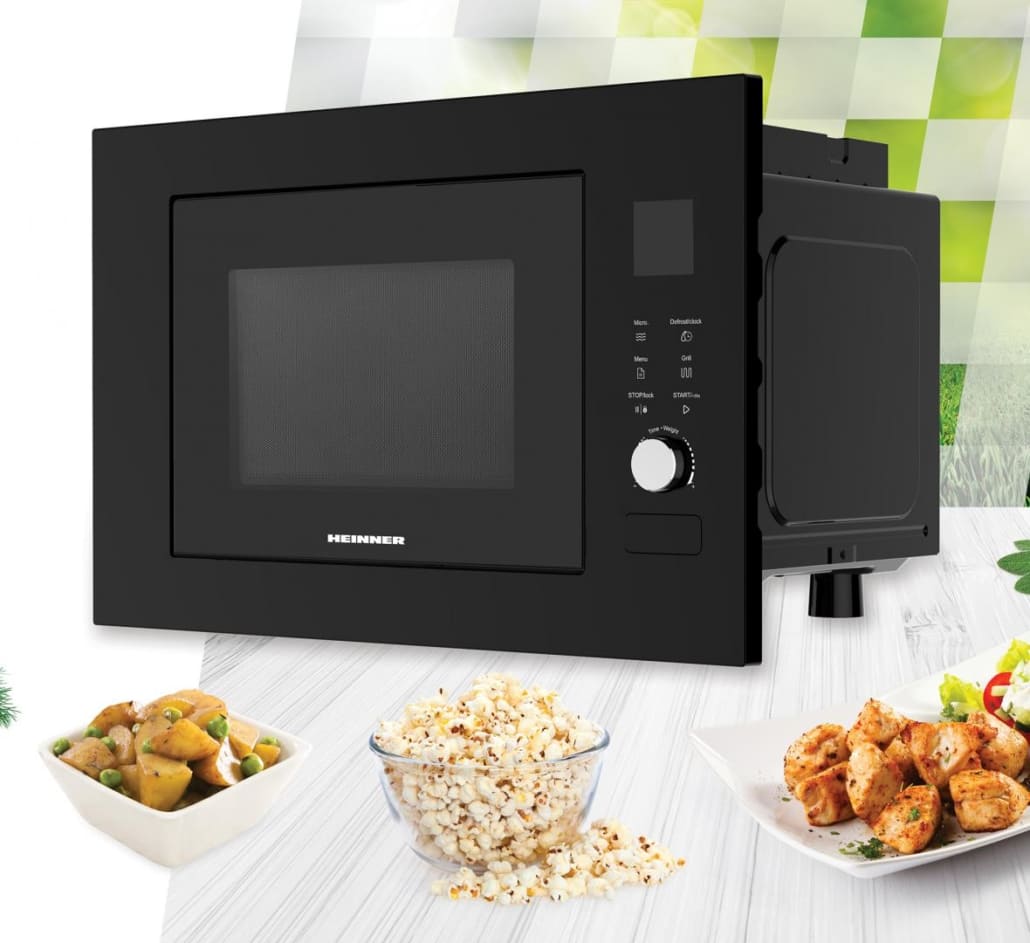 Įmontuojama mikrobangų krosnelė 800W, 23L HMW-BI2360BK HEINNER
