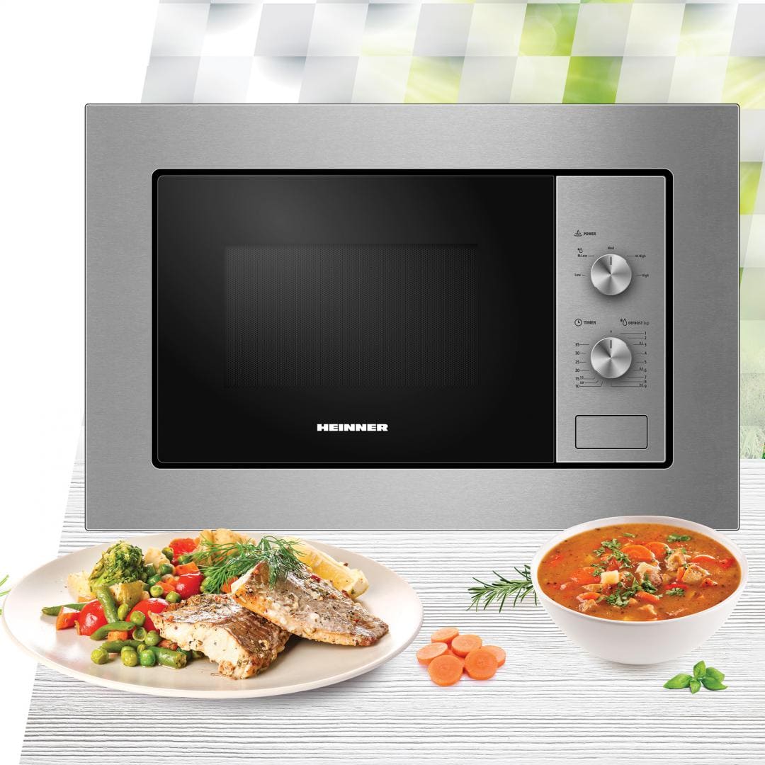 Įmontuojama mikrobangų krosnelė 800W, 20L HMW-MDBI20MIX HEINNER