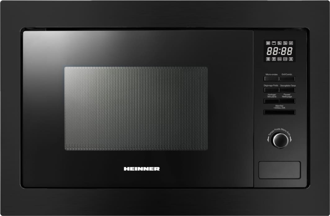 Įmontuojama mikrobangų krosnelė 800W, 20L HMW-MDBI25GDBK HEINNER