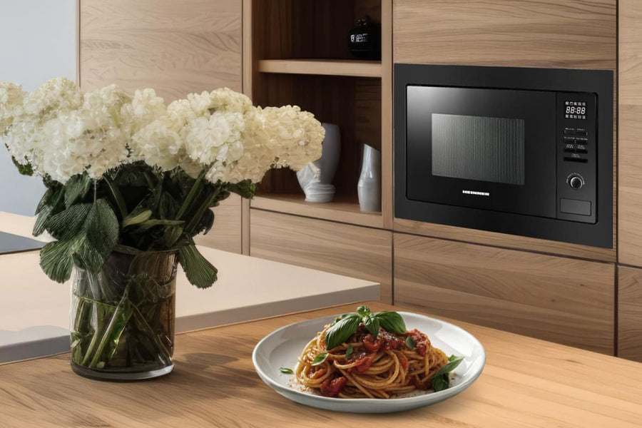 Įmontuojama mikrobangų krosnelė 800W, 20L HMW-MDBI25GDBK HEINNER