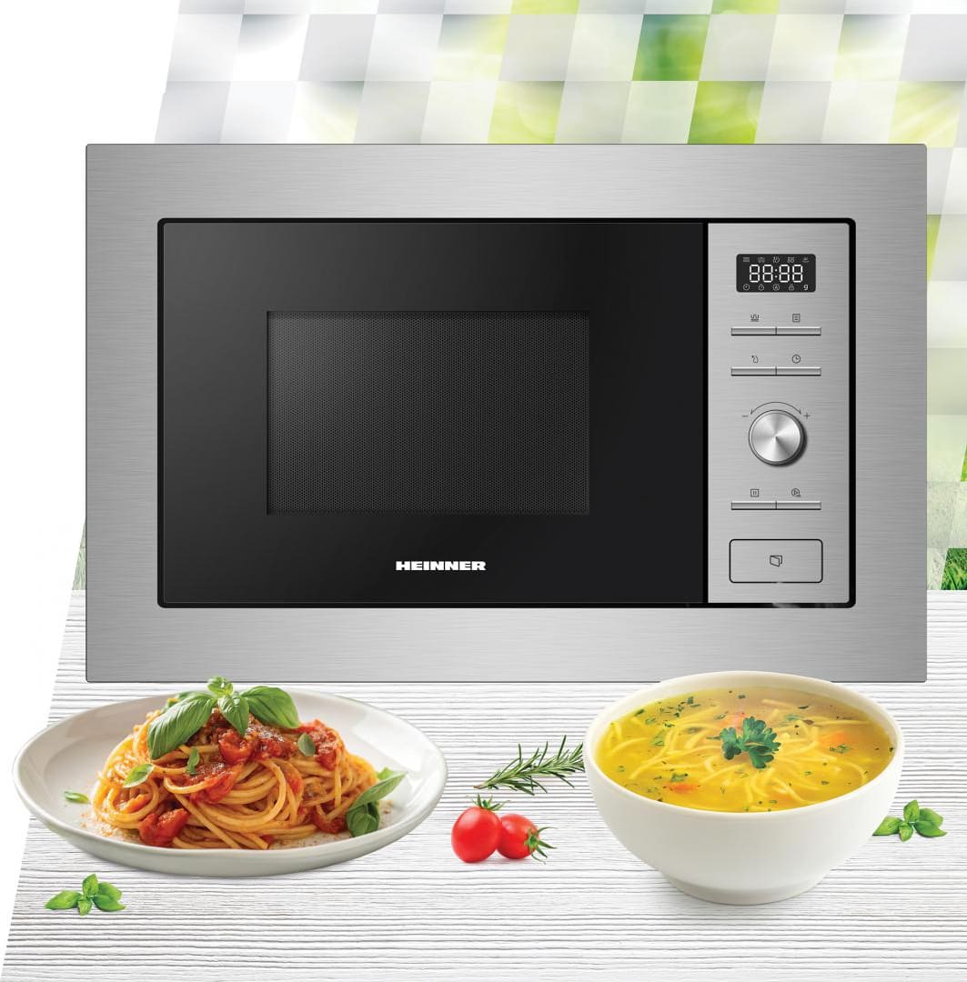 Įmontuojama mikrobangų krosnelė 1000W, 28L HMW-MDBI28GDIX HEINNER