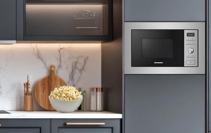 Įmontuojama mikrobangų krosnelė 1000W, 28L HMW-MDBI28GDIX HEINNER