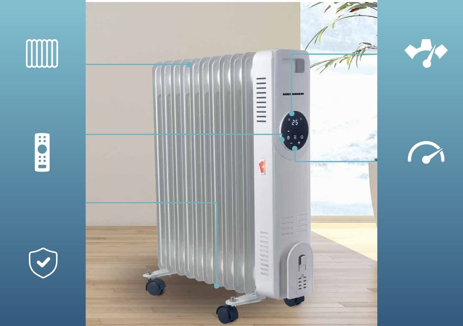 Tepalinis radiatorius 1000/1500/2500W HOH-YD11WH HEINNER
