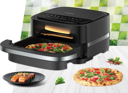 Karšto oro gruzdintuvė 2200W, 25.4cm HPAF-B4DC22BK HEINNER