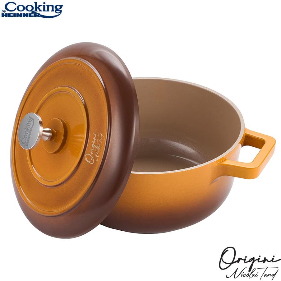 Puodas aliuminio su keramikos danga 2.4L 20x10cm HR-BJK-C20 HEINNER