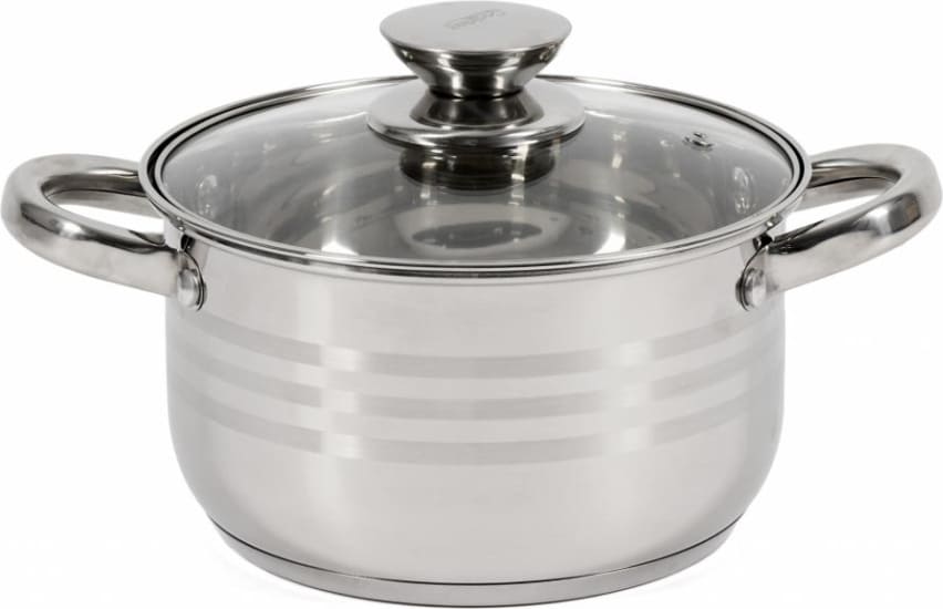 Puodas nerūdijančio plieno su teflono danga 2.5L 18x10.5cm HR-HJ-025 HEINNER