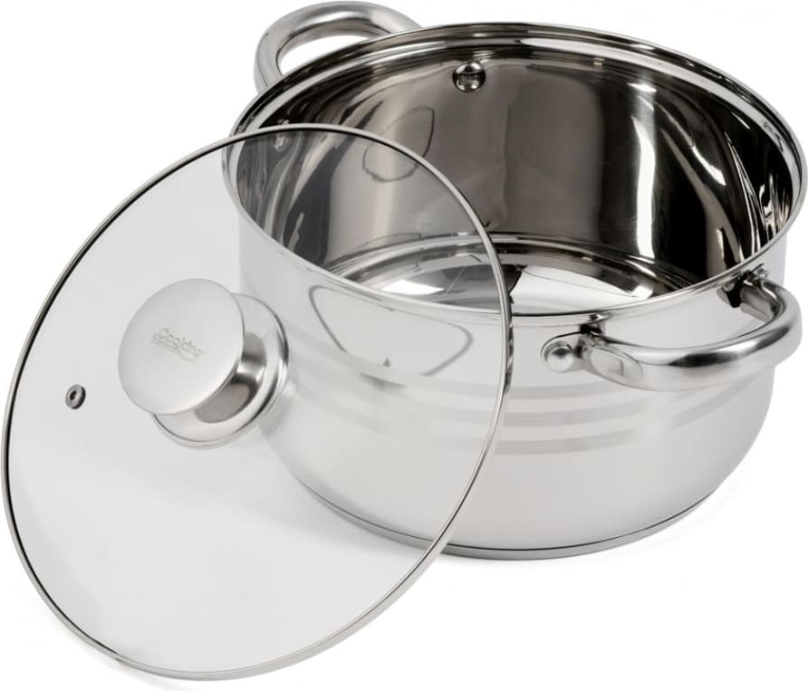 Puodas nerūdijančio plieno su teflono danga 4.5L 22x12.5cm HR-HJ-045 HEINNER