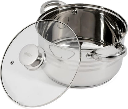 Puodas nerūdijančio plieno su teflono danga 4.5L 22x12.5cm HR-HJ-045 HEINNER