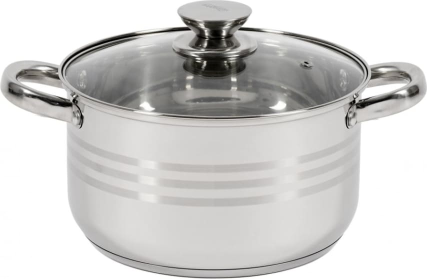 Puodas nerūdijančio plieno su teflono danga 4.5L 22x12.5cm HR-HJ-045 HEINNER