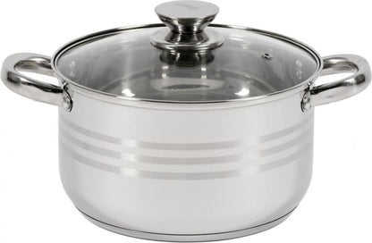 Puodas nerūdijančio plieno su teflono danga 4.5L 22x12.5cm HR-HJ-045 HEINNER