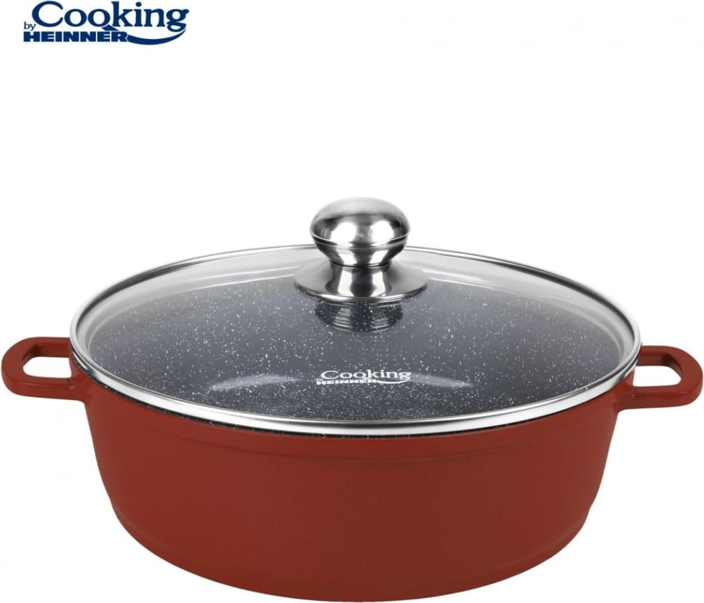 Puodas aliuminio su keramikos danga 8.8L 36x9.5cm HR-JLG-J36JCR HEINNER