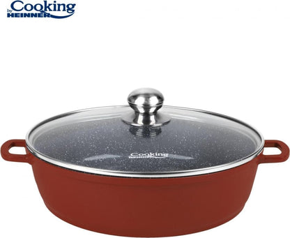 Puodas aliuminio su keramikos danga 11L 40x9.8cm HR-JLG-J40JCR HEINNER