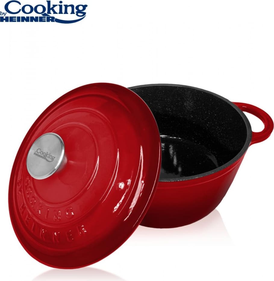 Puodas emaliuotas ketaus 2.9L 22x9.5cm HR-KN-C29 HEINNER