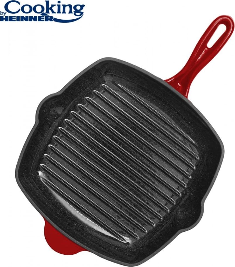Griliaus keptuvė emaliuota ketaus 26.5x4.5cm HR-KN-G26 HEINNER