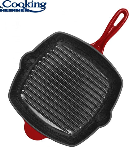 Griliaus keptuvė emaliuota ketaus 26.5x4.5cm HR-KN-G26 HEINNER
