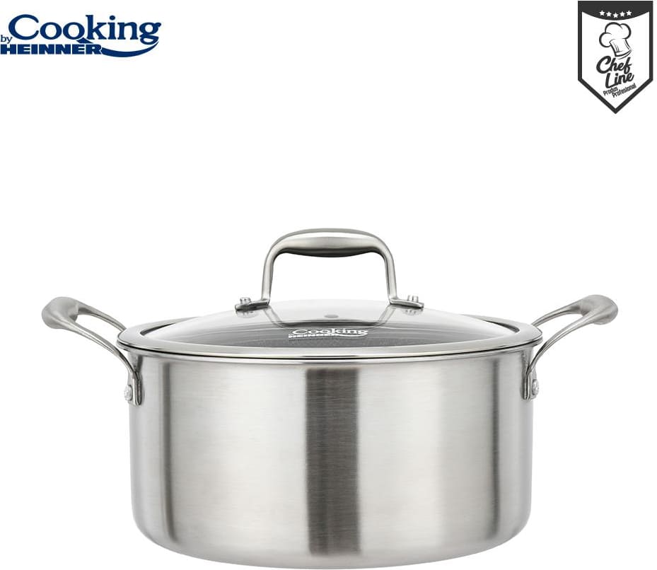 Puodas nerūdijančio plieno su keramikos danga 2.8L 20x10cm HR-MRK-20 HEINNER
