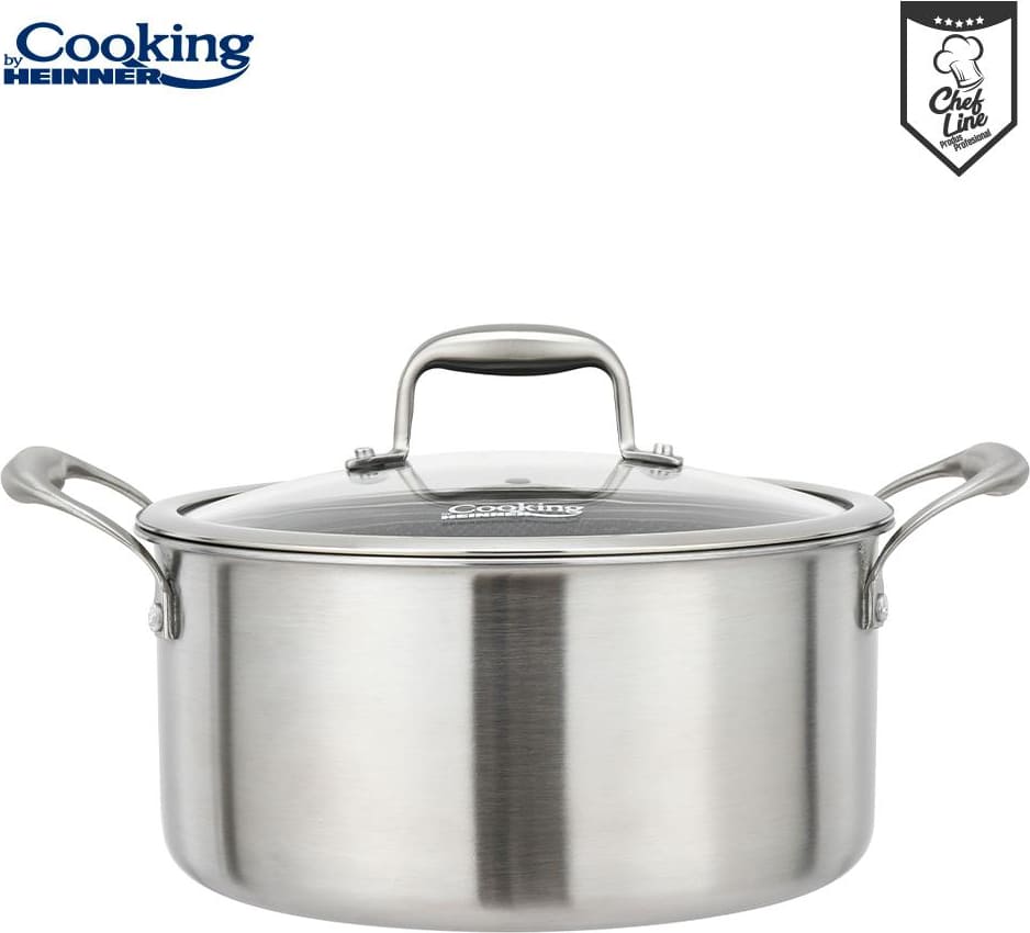 Puodas nerūdijančio plieno su keramikos danga 7L 28x13cm HR-MRK-28 HEINNER