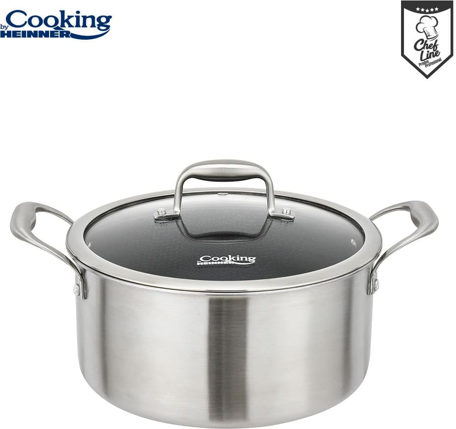 Puodas nerūdijančio plieno su keramikos danga 7L 28x13cm HR-MRK-28 HEINNER