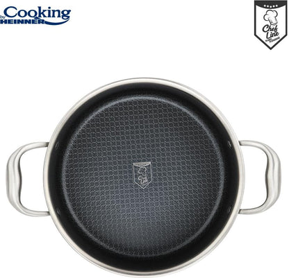 Puodas nerūdijančio plieno su keramikos danga 7L 28x13cm HR-MRK-28 HEINNER