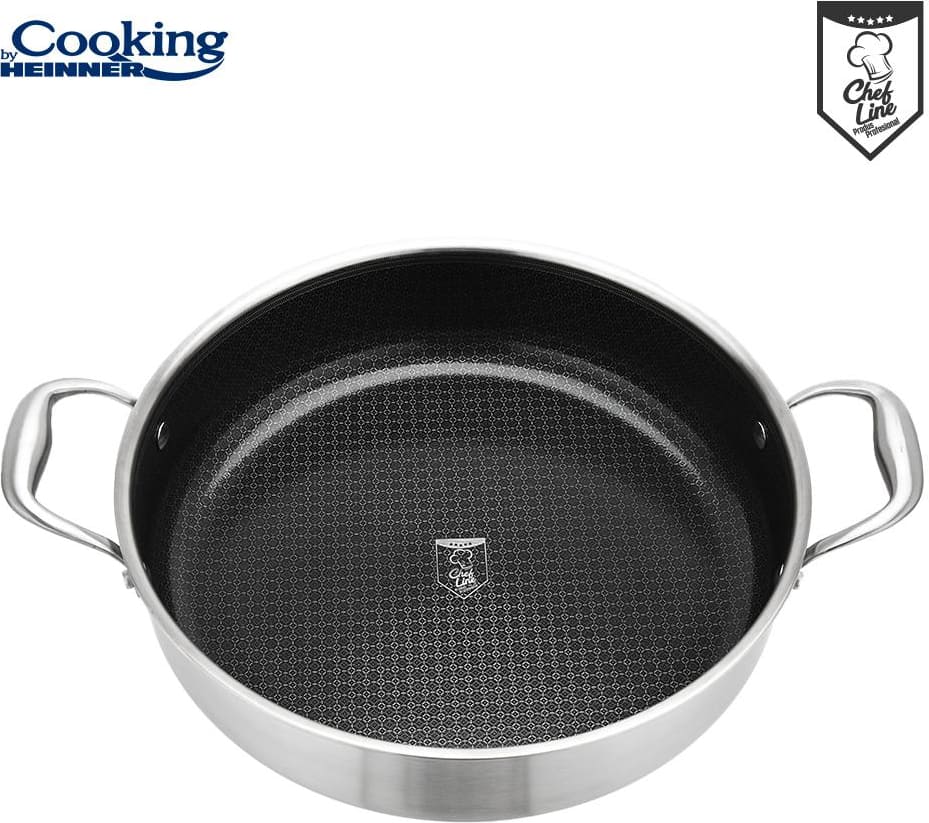 Puodas nerūdijančio plieno su keramikos danga 4.8L 30x7.8cm HR-MRK-30C HEINNER