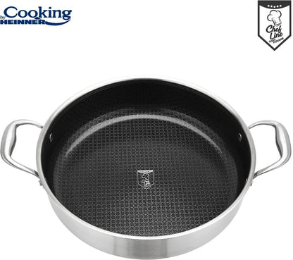 Puodas nerūdijančio plieno su keramikos danga 4.8L 30x7.8cm HR-MRK-30C HEINNER
