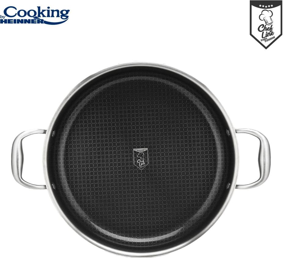 Puodas nerūdijančio plieno su keramikos danga 4.8L 30x7.8cm HR-MRK-30C HEINNER