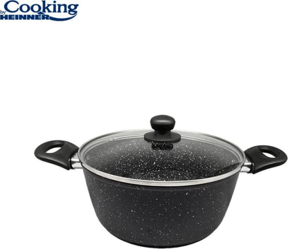 Puodas su dangčiu aliuminio su keramikos danga 2.8L 22x9cm HR-NL-22S HEINNER