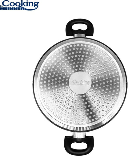 Puodas su dangčiu aliuminio su keramikos danga 3.8L 24x10cm HR-NL-24S HEINNER