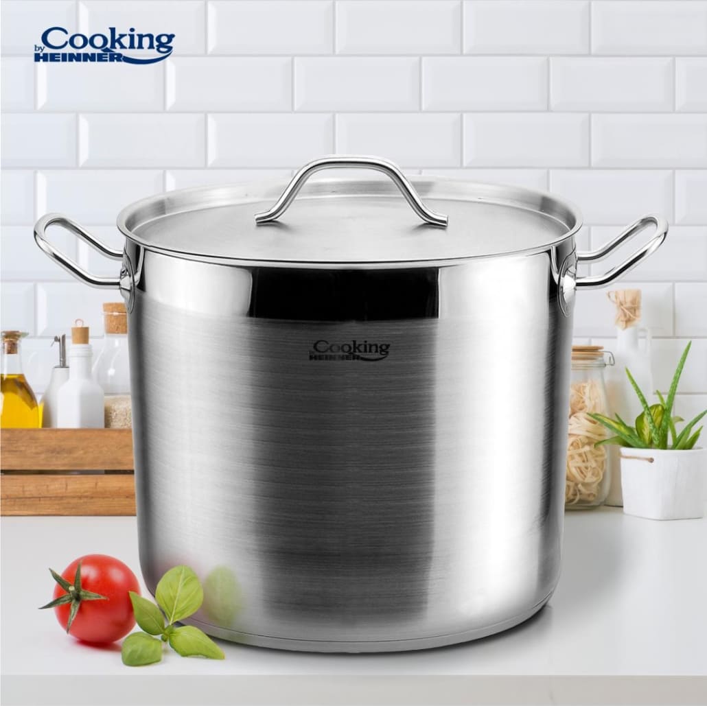 Puodas nerūdijančio plieno su teflono danga 13.5L 28x22cm HR-RW-135 HEINNER