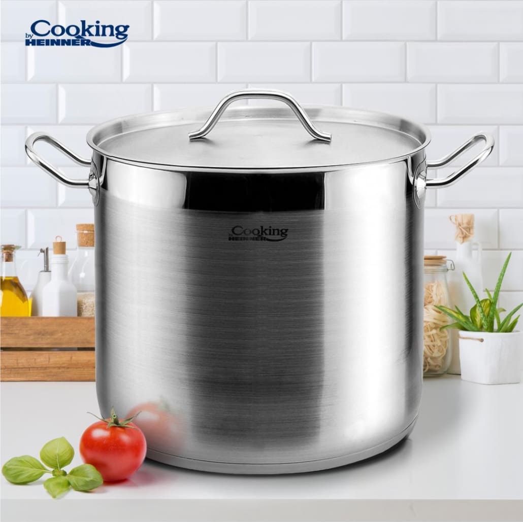Puodas nerūdijančio plieno su teflono danga 16L 30x23cm HR-RW-16 HEINNER