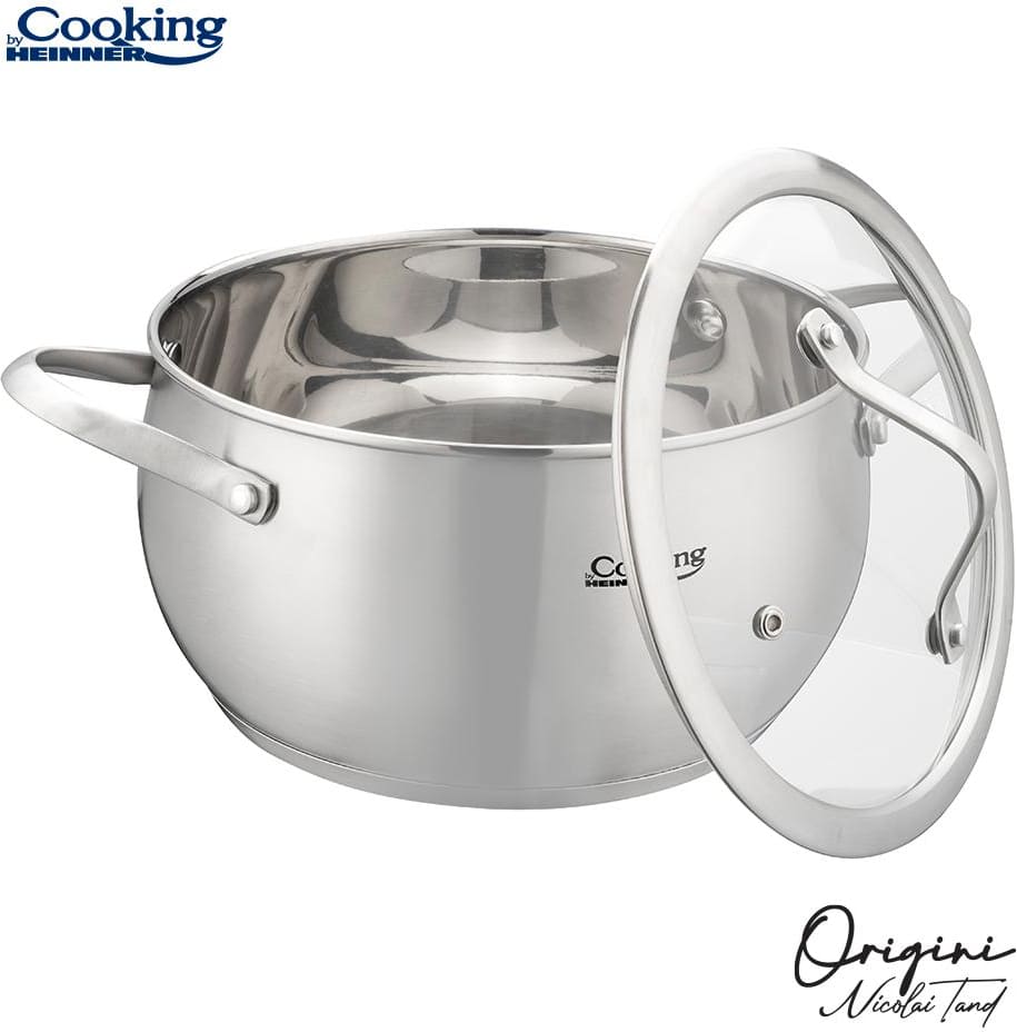 Puodas nerūdijančio plieno su teflono danga 3.3L 20x11cm HR-RW-T033 HEINNER