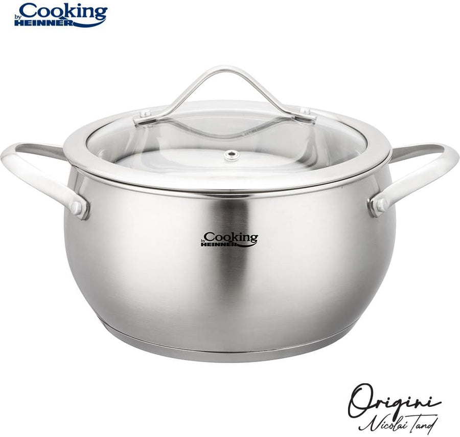 Puodas nerūdijančio plieno su teflono danga 3.3L 20x11cm HR-RW-T033 HEINNER