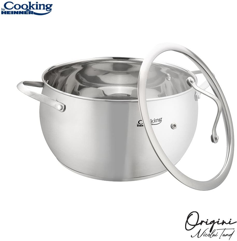 Puodas nerūdijančio plieno su teflono danga 6L 24x13.5cm HR-RW-T06 HEINNER