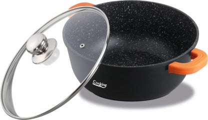 Puodas aliuminio su keramikos danga 1.2L 16x7.5cm HR-SCO-A0316A HEINNER