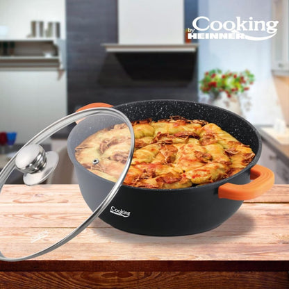 Puodas aliuminio su keramikos danga 18.5L 40x17.5cm HR-SCO-A0340A HEINNER