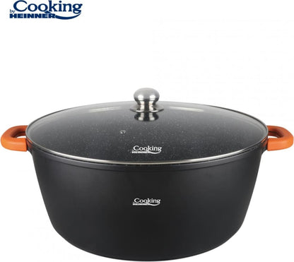 Puodas aliuminio su keramikos danga 23L 44x19cm HR-SCO-A0344A HEINNER