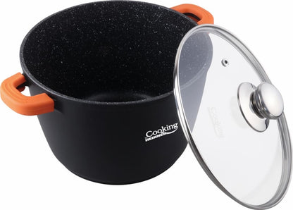 Puodas aliuminio su keramikos danga 6.3L 24x16.5cm HR-SCO-A0624A HEINNER