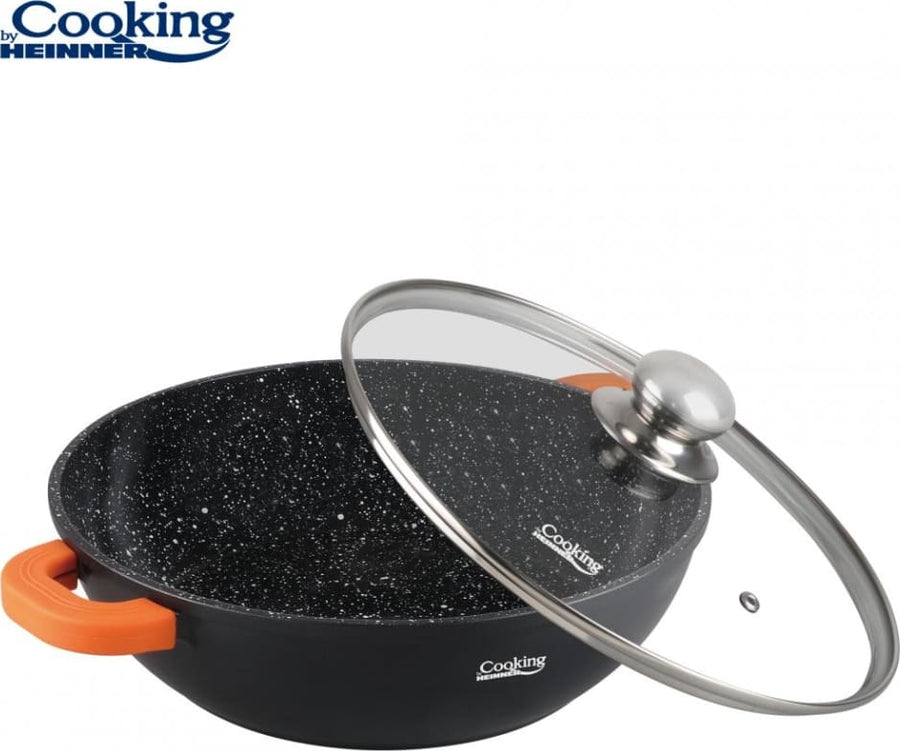 Puodas aliuminio su keramikos danga 4.1L 28x8cm HR-SCO-A28C HEINNER