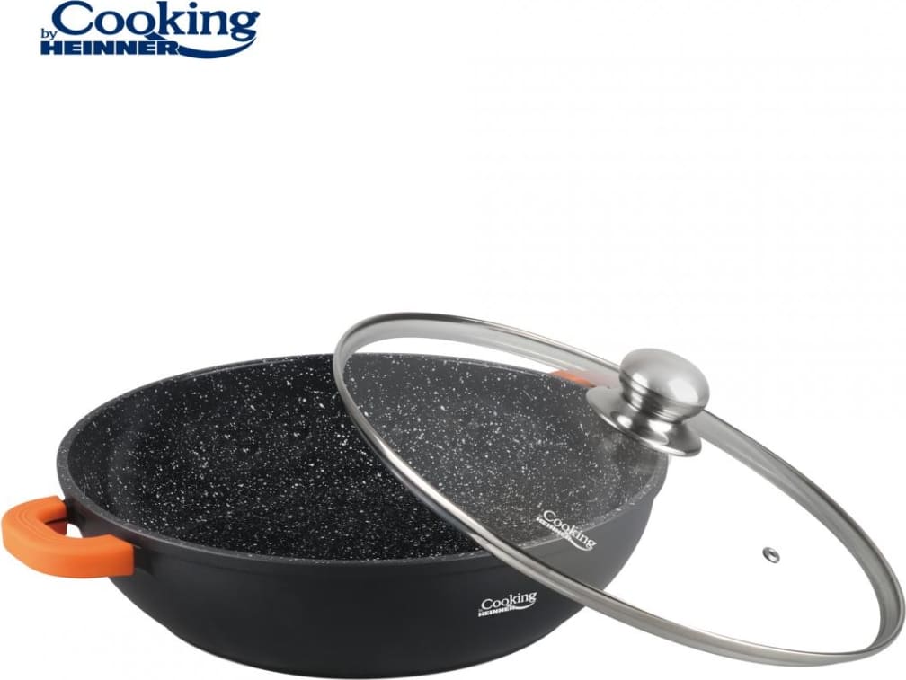 Puodas aliuminio su keramikos danga 5.5L 32x8.5cm HR-SCO-A32C HEINNER