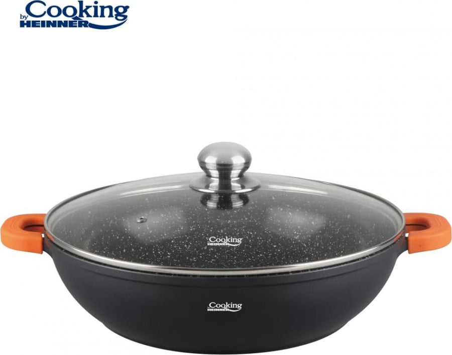 Puodas aliuminio su keramikos danga 5.5L 32x8.5cm HR-SCO-A32C HEINNER