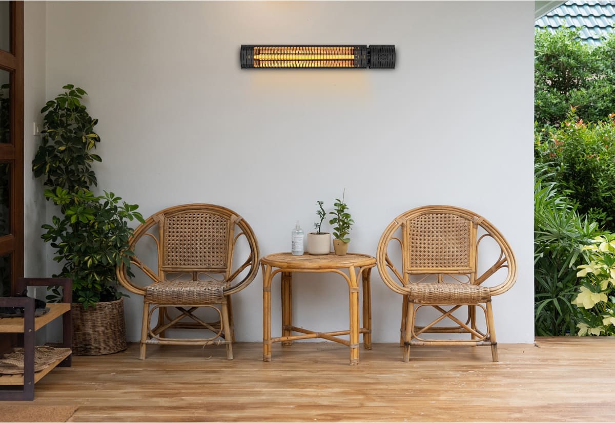 Elektrinis infraraudonųjų spindulių šildytuvas 2000W tvirtinamas prie sienos HR-SD013 HEINNER