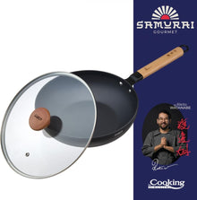 Wok keptuvė su dangčiu aliuminio su keramikos danga 26x7.5cm HR-SNT-W26 HEINNER
