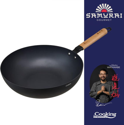 Keptuvė WOK aliuminio su keramikos danga 32x9cm HR-SNT-W32 HEINNER