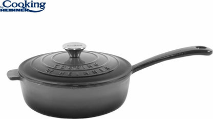 Puodas su dangčiu emaliuoto ketaus 2.5L 24x8cm HR-ZVC-TA24 HEINNER