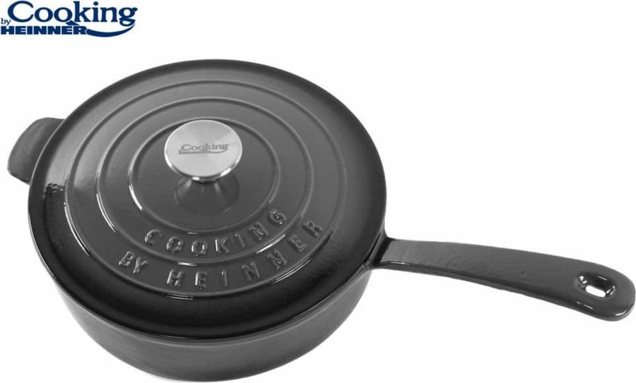 Puodas su dangčiu emaliuoto ketaus 2.5L 24x8cm HR-ZVC-TA24 HEINNER