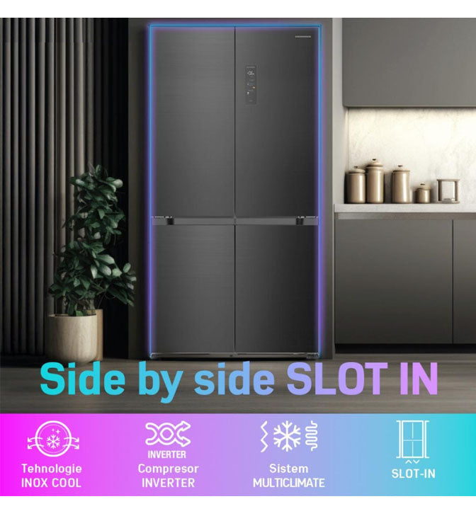 Šaldytuvas side by side HSBS-HM505MDSINFDXE++ HEINNER