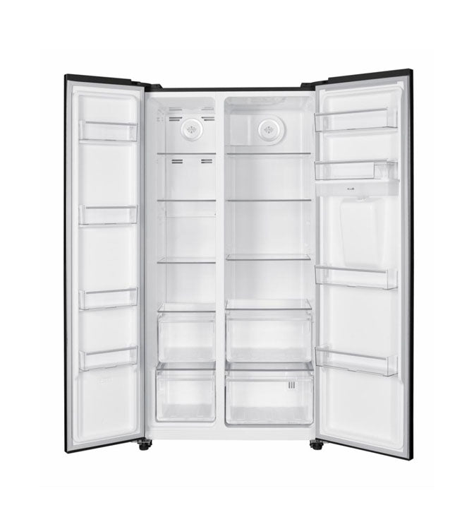 Šaldytuvas dvigubomis durimis No Frost HSBS-HM529NFBKWDE++ HEINNER