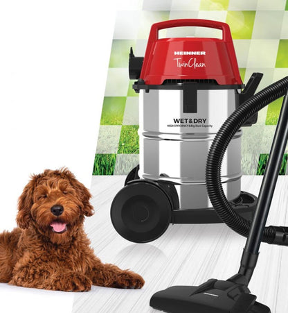 Galingas buitinis /statybinis dulkių siurblys 1400W, 21L HVC-MWD1400RD HEINNER
