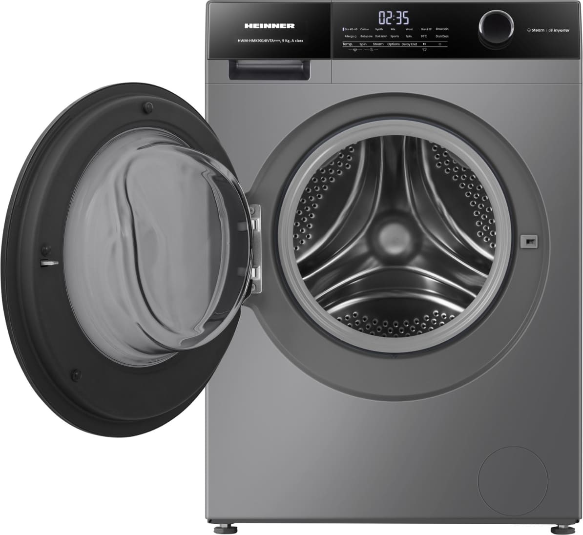 Skalbimo mašina 9kg HWM-HMK9014IVTA+++ HEINNER